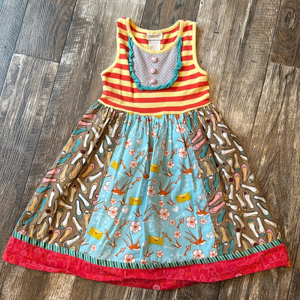 Matilda Jane it’s a wonderful parade ode to shoes tank dress 6 girls